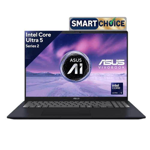 ASUS Vivobook 16 Light Weight Laptop | Intel Core Ultra 5 225H | 16GB | 512GB | Windows 11 Home | Quiet Blue | X1607CA-MB139WS product photo