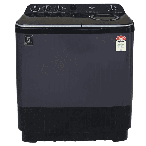 Haier Semi Automatic Top Loading Washing Machine | 9 Kg | 5 Star | Black | HTW90-196BBK product photo