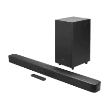 JBL Bar 2.1 Essential Soundbar with Wireless Subwoofer | 440W | Dolby Digital | 2.1 Channel | Black | JBLBAR21ESSBLKIN product photo