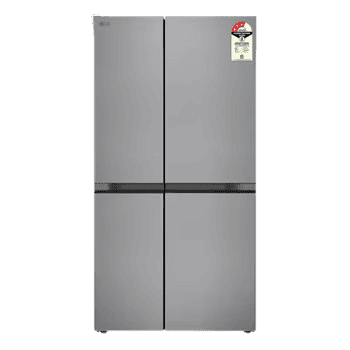 LG Side-by-Side Refrigerator | Convertible | 650L | 3 Star | Convertible | Shiny Steel | GL-B257JPZ3 product photo