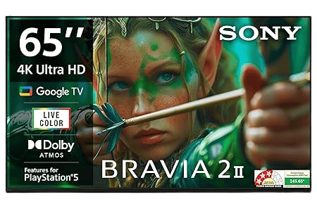 SONY BRAVIA 2 4K Ultra HD LED Smart Google TV | S25M2 Series | 164 cm (65 inch) | K-65S25M2 product photo
